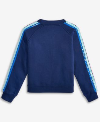 Little & Big Girls Sequin Striped Bomber Jacket, Exclusively at Macy's