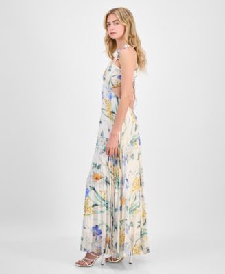 Women's Emese Pleated Floral Maxi Dress