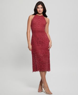 Women's Nicki Crocheted Sleeveless Midi Dress