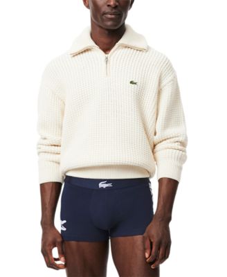 Men's 3-Pack Cotton Stretch Large-Crocodile Logo Trunks