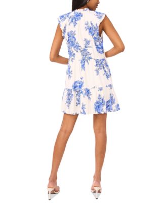 Платье-футляр с принтом MSK Petite с разрезным вырезом и развевающимися рукавами