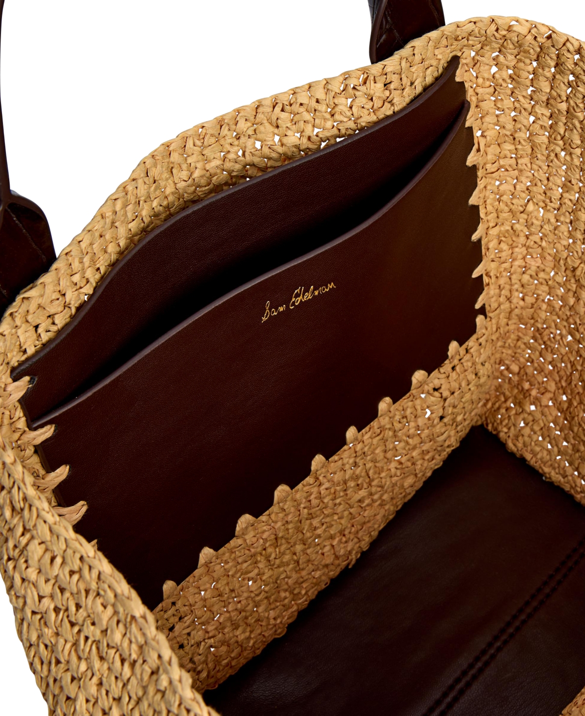 Sam Edelman Marley Large Raffia Collapsible Tote