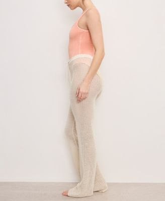 Women's Crochet Pants Swim Cover-Up, Regular And Plus Size