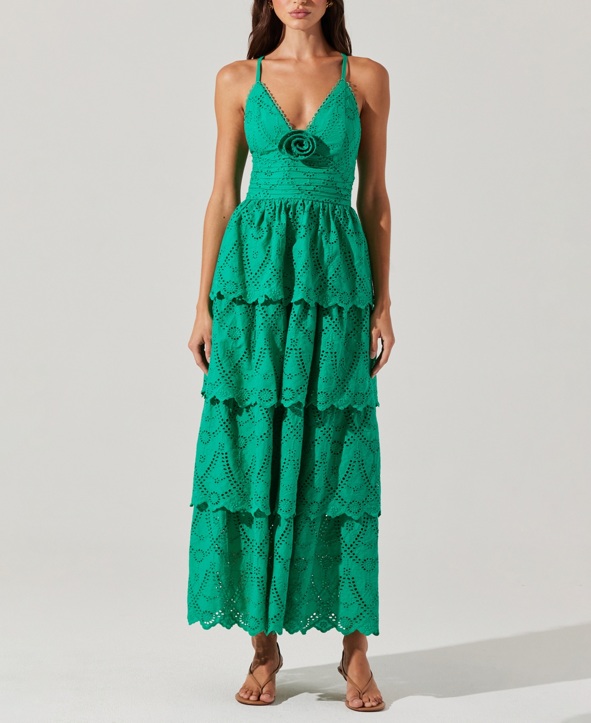 Astr Women's Faeryn Cotton Maxi Dress