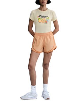 Nike - Women's Graphic Cropped Slim-Fit Crewneck T-Shirt
