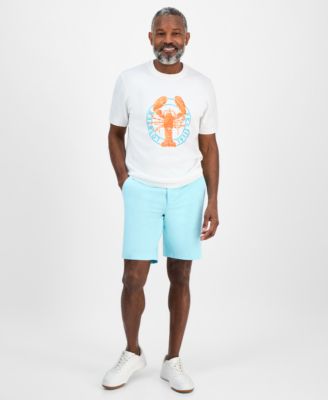 Мужская хлопковая футболка-свитер с коротким рукавом Lobster Water от Club Room, эксклюзивно в Macy's