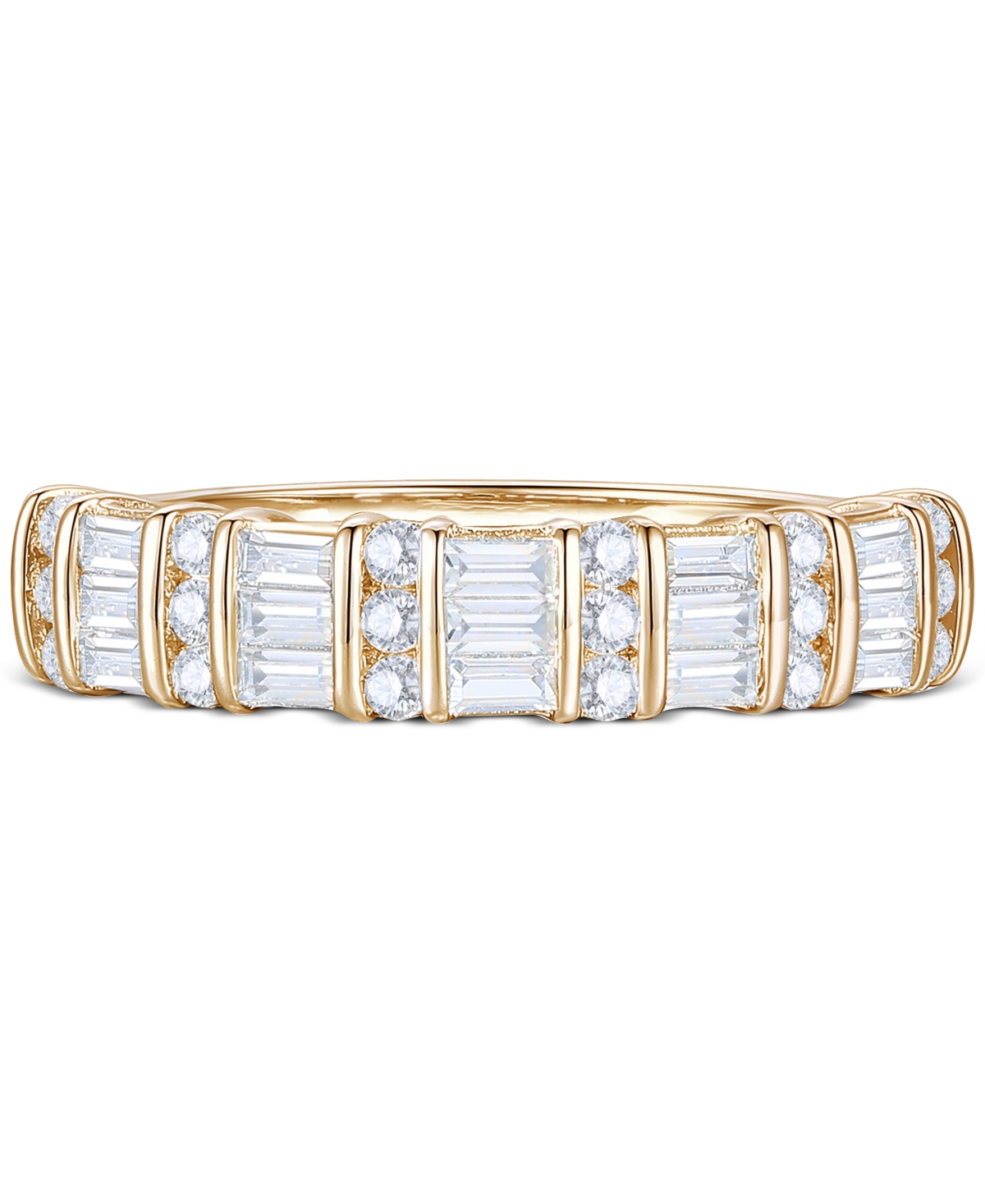 Macy's Diamond Band Ring (1/2 Ct. T.w.) In 14k White Or Yellow Gold