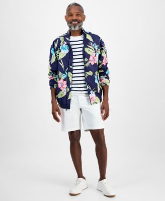 Легкая мужская куртка Club Room с цветочным рисунком гибискуса, эксклюзивно в Macy's