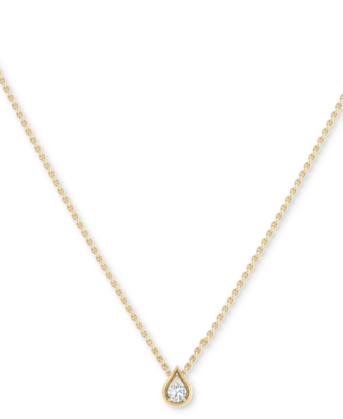 Two Souls, One Love Diamond Tear-shape 18" Pendant Necklace (1/5 Ct. T.w.) In 14k White Or Yellow Gold