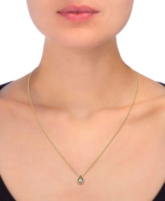 Diamond Tear-Shape 18" Pendant Necklace (1/3 ct. t.w.) in 14k White or Yellow Gold