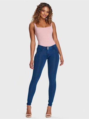 Women's Mid-Rise Sculpting Denim Skinny Jeans