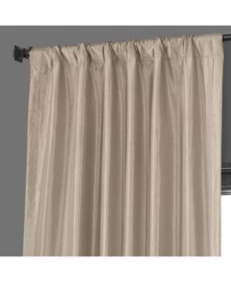 Faux Silk Taffeta Blackout Curtain