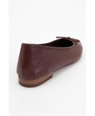 Ruby Leather Pointed Toe Flats