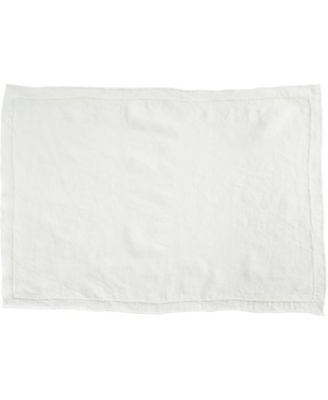 Stonewashed Overlock Linen Edge Placemats, 14" x 20"
