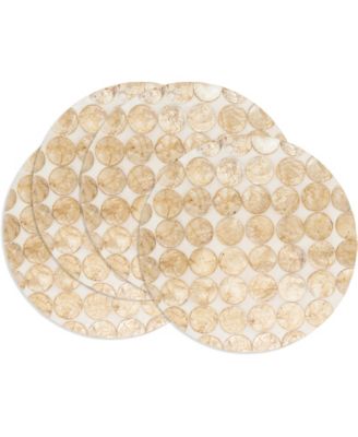 Echoes Capiz Disc Placemats, 15" Round