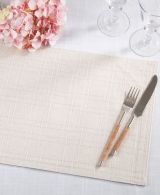 Classic Stitched Plaid Placemats, 13" x 19"