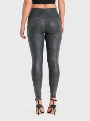 Women's Snake Skin High-Rise Sculpting Pants