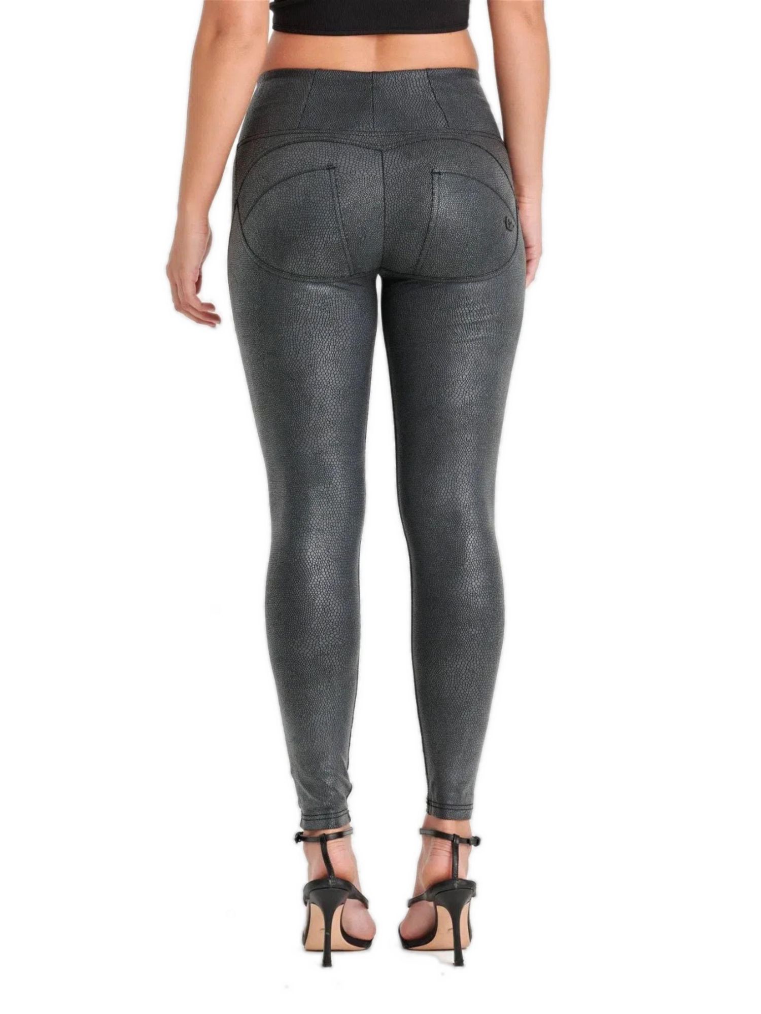 Women's Snake Skin High-Rise Sculpting Pants