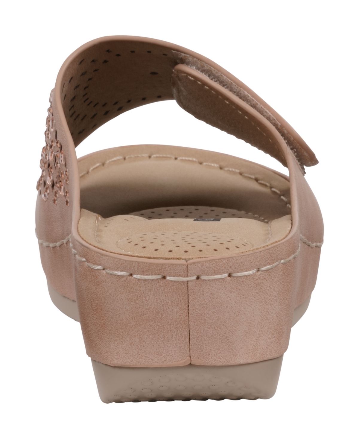 Gc Shoes Women's Adrina Embellished Wedge Sandals In Blush