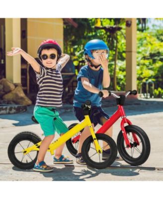 12 Inch Toddler Balance Bike with Height Adjustable Handlebar and Seat