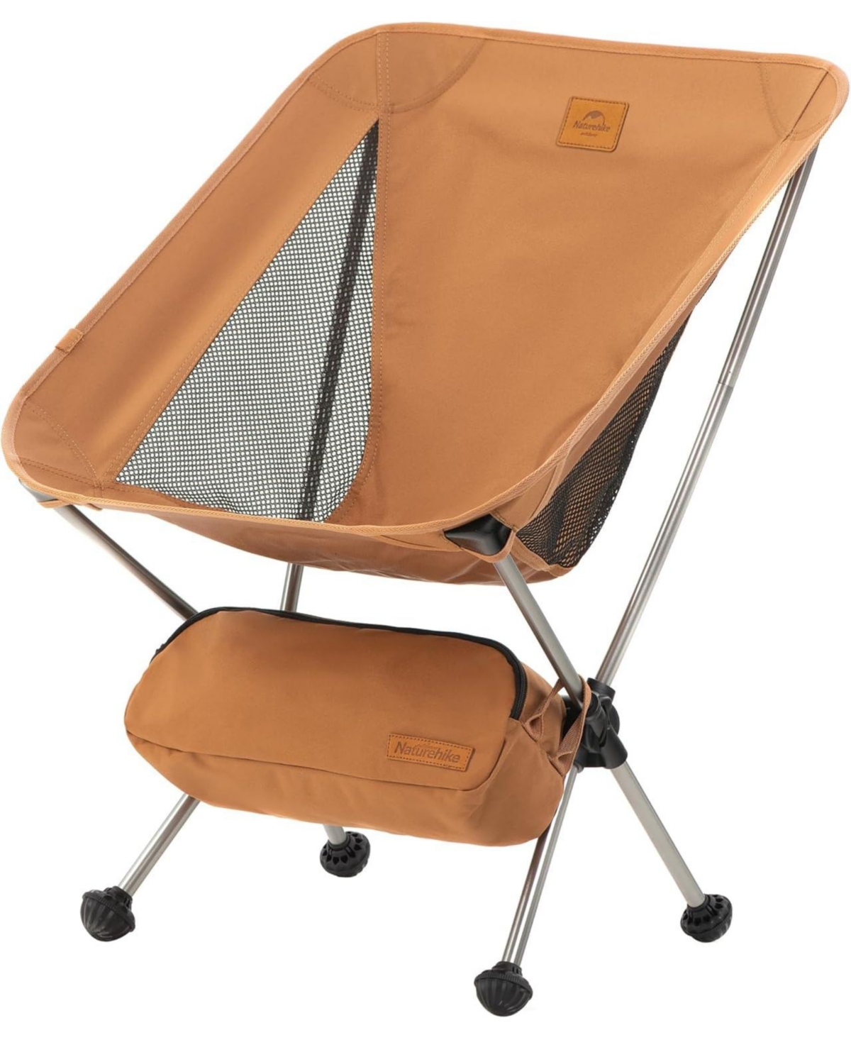 Ultralight Camping Chair, Portable Backpacking Chair with Storage Bag & Anti-Sinking Feet, Compact Collapsible Camp Chair - Green