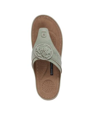 Women's Vickie Flower Thong Flat Sandals