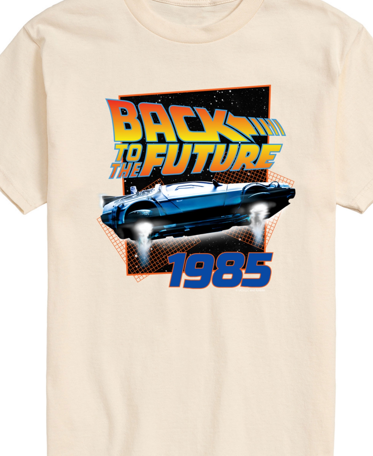 Airwaves Men's Back To The Future Short Sleeve T-shirt In Beige,khaki