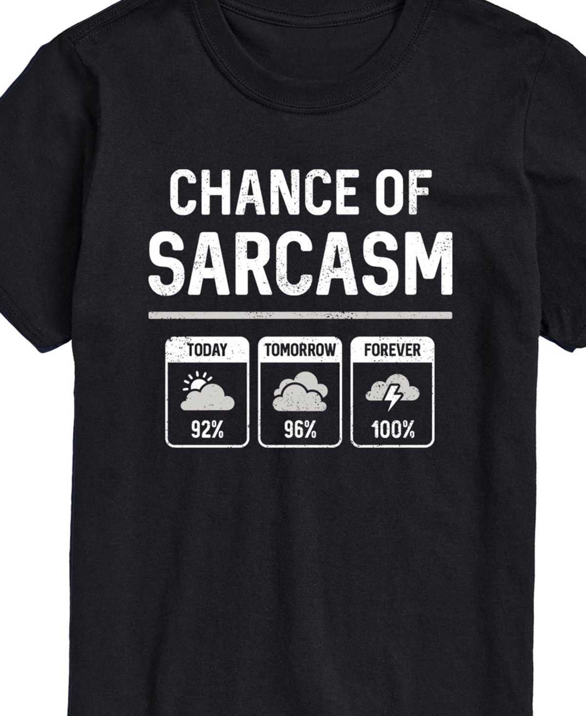 Airwaves Men's Chance Of Sarcasm Short Sleeve T-shirt In Black