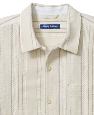 Мужская рубашка в миланскую полоску с коротким рукавом Tommy Bahama