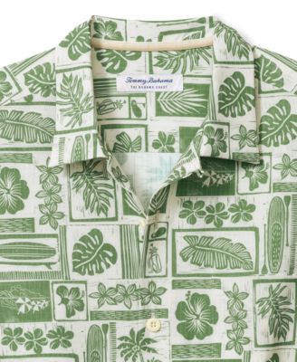 Мужская рубашка с коротким рукавом Tommy Bahama с надписью Bahama Coast Island Stamp