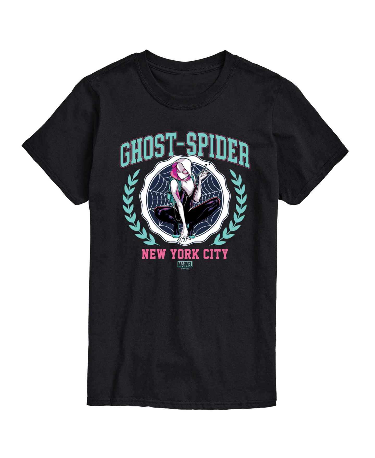 Мужская футболка AIRWAVES Marvel Ghost Spider Short Sleeve, цвет: Чёрный — фото 1