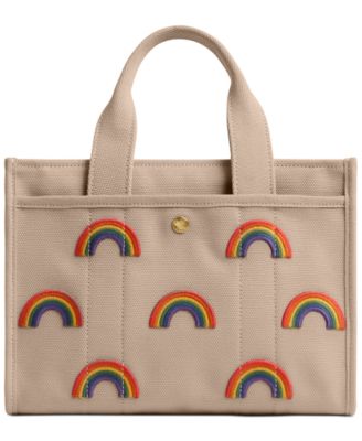 COACH Cargo Tote Bag 26 With Rainbow - Macy's