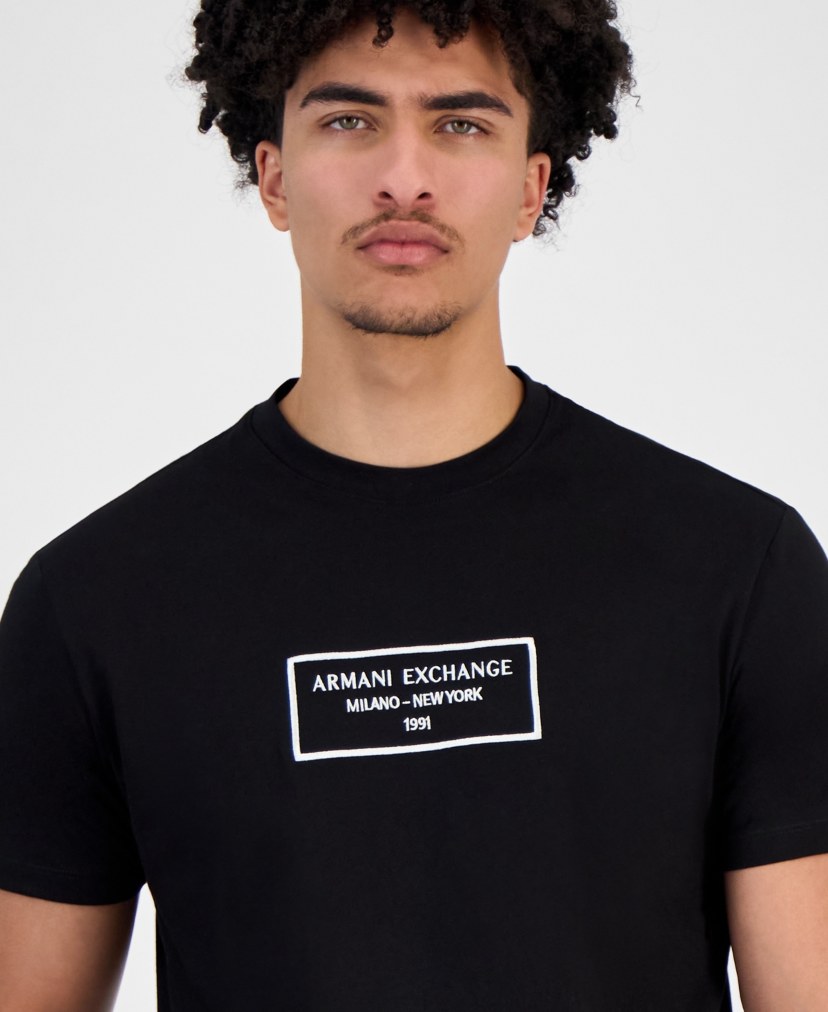 A|X Armani Exchange Men's Square Logo T-Shirt