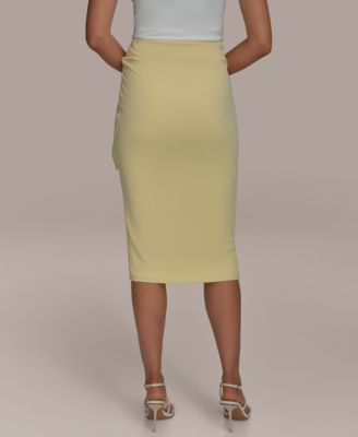 Женская юбка миди с присборенной талией от Donna Karan New York