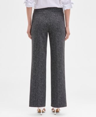 Women's Mid-Rise Pull-On Wide-Leg Pants