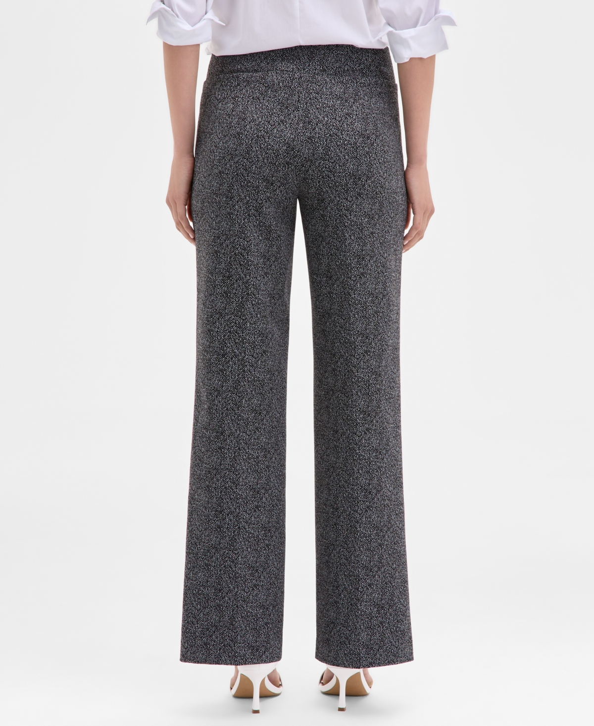 Anne Klein Women's Printed Mid-rise Wide-leg Pants In Multi