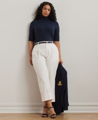 Plus Size Lightweight Turtleneck Sweater