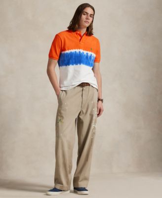 Men's Classic-Fit Dip-Dyed Mesh Polo Shirt