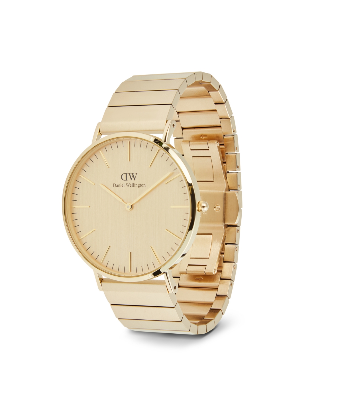Daniel Wellington Unisex Analog Gold-tone Stainless Steel Watch, 40mm In Gold-tone