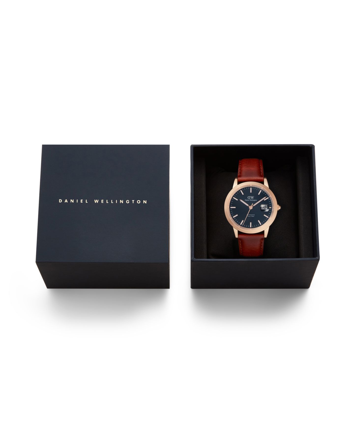 Часы Daniel Wellington Unisex Automatic Brown Genuine Italian Chrome-Free Leather Watch, 40mm — фото 5