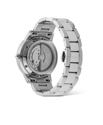 Unisex Automatic Silver-Tone Stainless Steel Watch, 40mm
