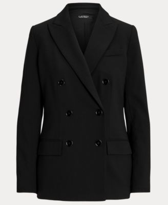 Women's Double-Breasted Wool Crepe Blazer