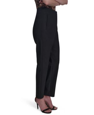 Women's Pintuck High-Waisted Ankle Pants