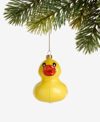 Baby's First Christmas 2025 Glass Ducky Ornament, Macy's Exclusive