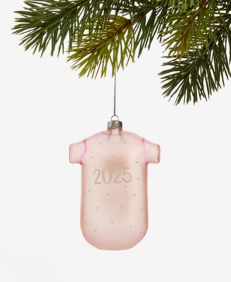 Baby's First Christmas Pink Bodysuit Ornament, Macy's Exclusive