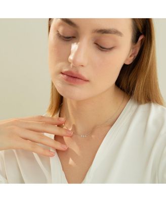 Sterling Silver Emmeline Three Charms Necklace – Sun-Kissed Style, Everyday Sparkle