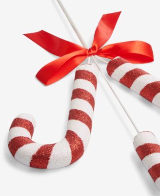 Christmas Cheer Candy Cane Pick Ornament, Macy's Exclusive