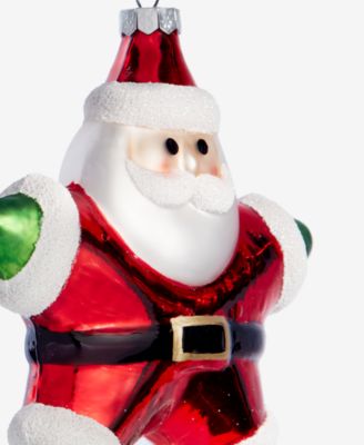 Christmas Cheer Santa Star Ornament, Macy's Exclusive
