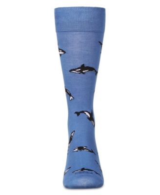 Мужские носки MeMoi из вискозы Whales Crew