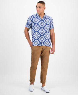 Sun Stone Mens Larsen Medallion Shirt Exclusively at Macys 6090₽